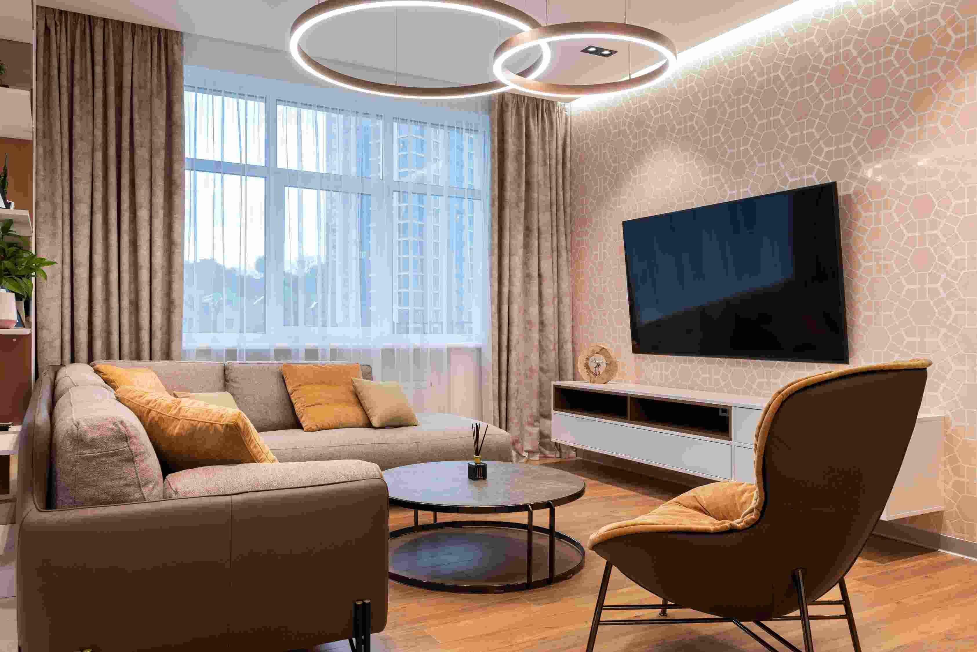 Modern apartment interior in Emirates City Ajman